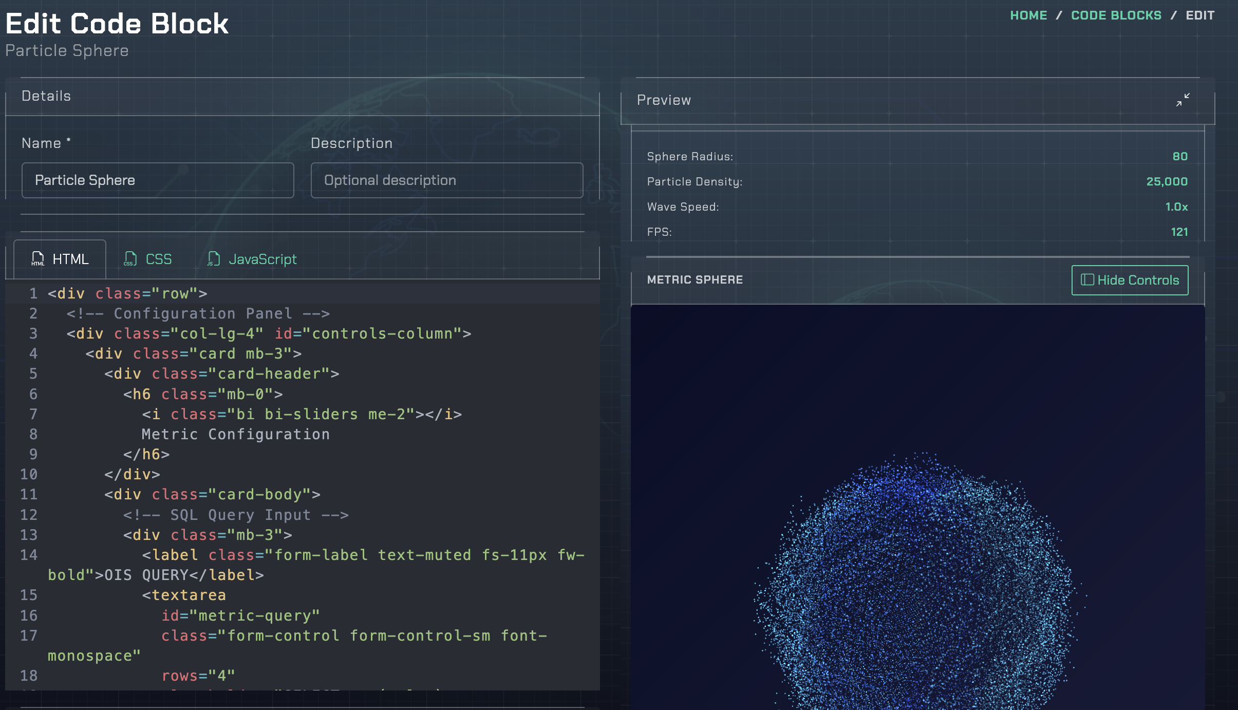 OIS Code Blocks Results
