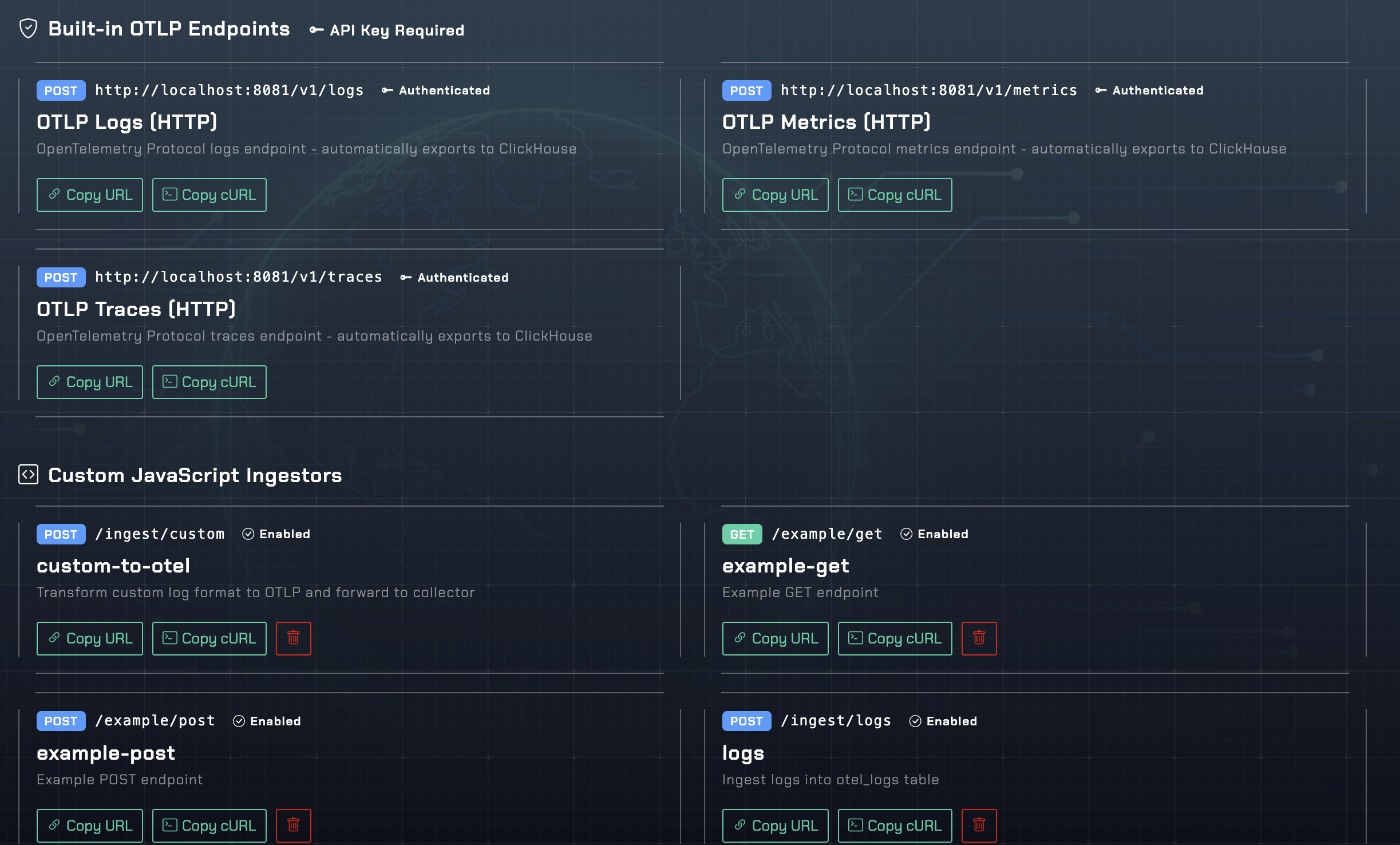 OIS Ingest Dashboard